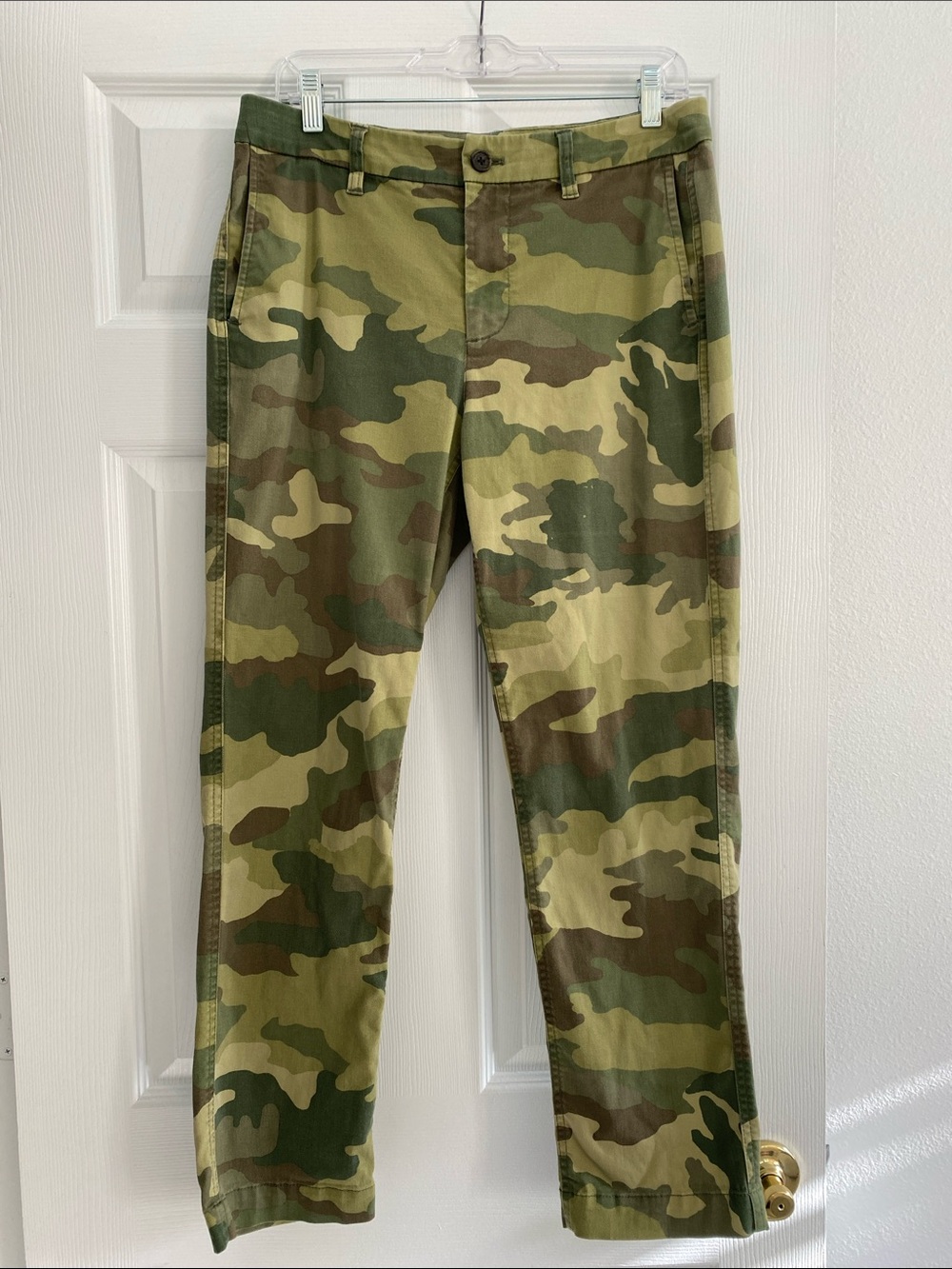J Crew Camo High Rise Girlfriend Chino Pant Size 8